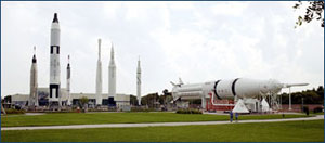 Kennedy Space Center "Rocket Garden" - Photo Credit: NASA